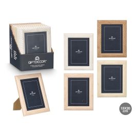 Portafotos Ondas 15x20 cm Madera MDF y Vidrio - Giftdecor (24 Unidades) Precio: 61.49999966. SKU: B1ANZA3RZD