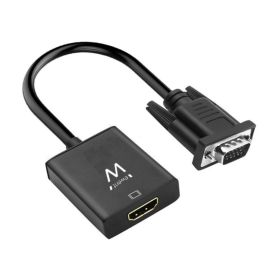 Ewent EW9866 adaptador de cable de vídeo 0,202 m VGA (D-Sub) HDMI + 3.5mm Negro Precio: 14.49999991. SKU: S0212639