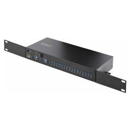 StarTech USB 5GBPS HUB FOR Hub Ladrón Industrial de Metal USB 3.0 de 16 Puertos y 5Gbps