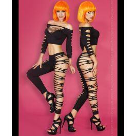 Conjunto de Lencería Chilirose Negro S/M