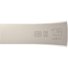Samsung MUF-128BE3/APC Pendrive Memoria USB 128GB Bar Plus USB 3.1 Gen 1 300MB/s Lectura Color Champaign Siver Resistente