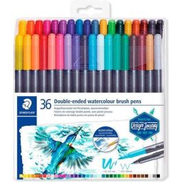Staedtler Rotuladores Acuarelables Design Journey Doble Punta Fina-Pincel Estuche 36 Unidades Colores Surtidos Precio: 18.58999956. SKU: B1AM25EZTL