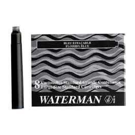 Tinta Estilografica Waterman Serenity Blue Caja De 8 Cartuchos Standard Largos