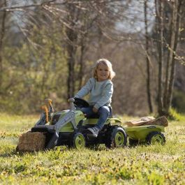 Smoby Farmer Max Pedal Tractor + Trailer + Shovel - Verde