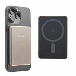 Intenso MW5000 7344021 Powerbank MagSafe 5000 mAh Inalámbrico Magnético Carga Rápida USB-C 20W Champán para iPhone