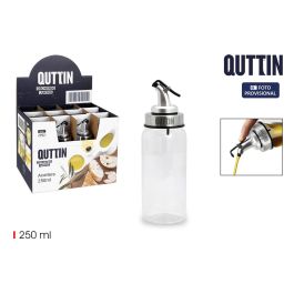 Aceitera de vidrio 250 ml con tapón Qutt - Inde (12 Unidades)