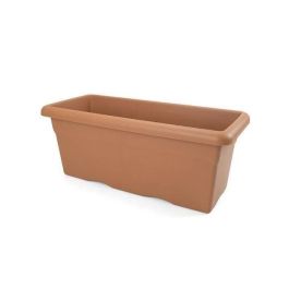 PLASTIKEN Jardinera rectangular Ø 100 X 44 cm - Terracota