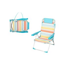 Silla de playa alta aluminio plegable con cojin y asas 48x60x90 cm Precio: 47.94999979. SKU: B1EXV7X6KJ
