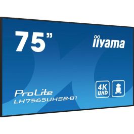 iiyama LH7565UHSB-B1 Monitor Profesional 75" (189cm) 4K UHD IPS 8ms 60Hz 24/7 con Altavoces Negro