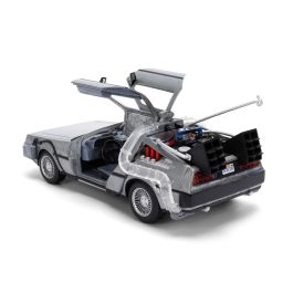 Regreso al Futuro Camión Delorean 40 Aniversario Escala 1:24 con Luces y Pilas para Coleccionistas