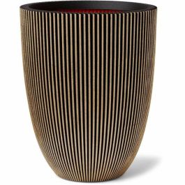 Capi Florero Elegant Groove 46x58 cm Negro y dorado 445495 Capi Florero Elegant Groove 46x58 cm Negro y dorado 445495