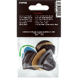 Dunlop Pack Variety Shred de Púas para Guitarra, 12 Unidades, Variedad de Formas, Materiales y Tipos de Grip