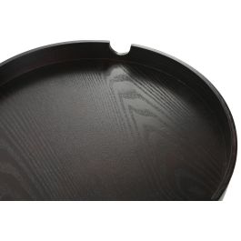 DKD Home Decor Centro de Mesa Moderno Marrón Oscuro MDF 40 x 40 x 9 cm (2 Unidades)