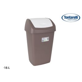Papelera con Tapa Basculante Aurora 15L - Tontarelli (8 Unidades) Precio: 50.79000047. SKU: B1EBD35BF4