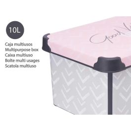 Caja de Plástico Vibes 10L Kipit 22x16x34 cm - Estampado (12 Unidades) Caja de Plástico Vibes 10L Kipit 22x16x34 cm - Estampado (12 Unidades)