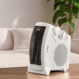 Argon Calefactor Vertical 2000W, termostato ajustable, seguridad sobrecalentamiento, 25x24.5x12.5 cm, Blanco (Set de 6)