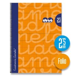 Lamela Bloc Tapa Forrada Fº 80H Cuadrovia 2,5 Mm Naranja (Set de 5) Precio: 28.49999999. SKU: B15NDGKACK