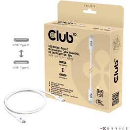 Club3D CAC-1572 Kabel USB-C 80Gbps zertifiziert PD240W/8K240Hz 1.2m weiß Precio: 47.49999958. SKU: B14GKCR83V