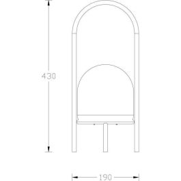 Lámpara de resina en 4 pies USB 200 lúmenes H43 cm - Galix Lámpara de resina en 4 pies USB 200 lúmenes H43 cm - Galix