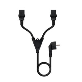 NANOCABLE CABLE ALIMENTACION CEE7/M - 2XC13/H, 1.8 M