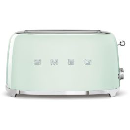 Smeg TSF02PGEU Tostador 4 Rebanadas, Acero, Verde Pastel, 1500W, Ranuras Largas, Función Descongelar y Recalentar Precio: 202.89000006. SKU: B19NDA2DKF