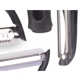Set 3 Peladores de Cocina Kinvara - Acero Inoxidable, 14.5x22x2.5 cm (24 Unidades) Set 3 Peladores de Cocina Kinvara - Acero Inoxidable, 14.5x22x2.5 cm (24 Unidades)
