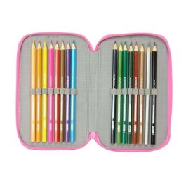 Safta Plumier Triple Gabby's Dollhouse Confetti 37 Piezas 12,5x19,5x5,5 cm