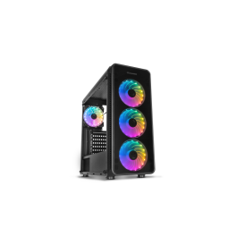Nox NXHUMMERTGM Caja Gaming Semitorre Hummer TGM ARGB Rainbow con Paneles de Cristal Templado y 4 Ventiladores Pre-instalados ATX Precio: 73.50000042. SKU: B1ABZ9RWL5