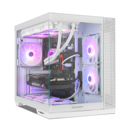 NOX Hummer Astra NEO Semitorre Midi Tower ATX Cristal Templado Panorámico USB 3.0 Tipo C GPUs 400mm RL 360mm Blanco