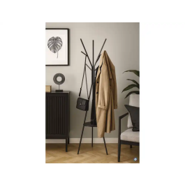 Maul Perchero Avalon Pie 9 Colgadores Negro 1800x310 mm