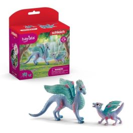 Schleich 70592 Flower Dragon con su pequeño