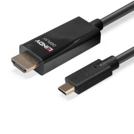 Lindy Cable Adaptador USB Tipo C a HDMI 4K 60Hz HDR 10m con DisplayPort Alt Mode y Chipset Activo, Audio Multicanal Lindy Cable Adaptador USB Tipo C a HDMI 4K 60Hz HDR 10m con DisplayPort Alt Mode y Chipset Activo, Audio Multicanal