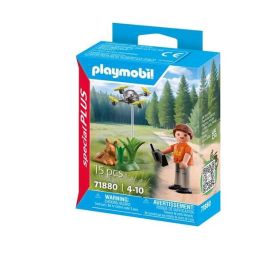 Playmobil Rescate de Cervatillo con Dron, Set de Juego de Construcción para Niños y Niñas de 3+ Años, con Figura de Niño, Cervatillo y Accesorios