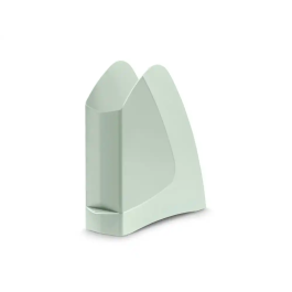 Cep Revistero de Plástico, Color Verde Salvia, para Documentos A4, Medidas 257x75x260 mm