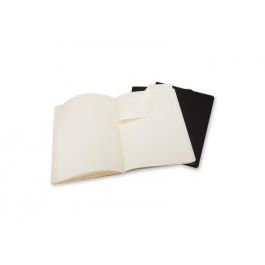 Cuaderno Moleskine Cahier 19X25 120H Lisa Negra Set De 3