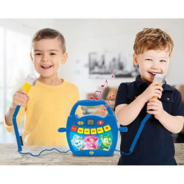 Lexibook Karaoke Digital Portátil Patrulla Canina MP320PAZ Inalámbrico Bluetooth con 2 Micrófonos para Niños +3 Años