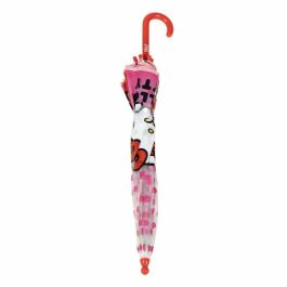 Cerdá Paraguas Manual de Burbuja Poe Hello Kitty de 45 cm Rosa para Niñas, Edad Mínima 3 Años