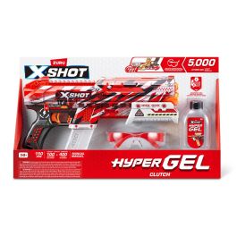 ZURU AUC1736490634697 X-SHOT Small Clutch Hyper Gel Blaster Automático y Semiautomático con 1500 Balines, Alcance 45 m/seg