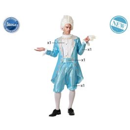 Disfraz Cortesano Azul Hombre Adulto Talla M-L Epoca