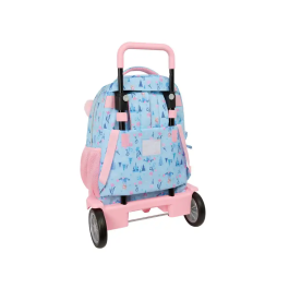 Mochila Escolar con Ruedas Frozen Ice magic Azul 33 x 45 x 22 cm