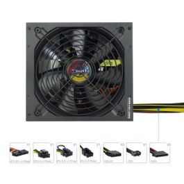 TooQ TQAPOLO-650SP Fuente de Alimentación ATX 650W con PFC Activo, Ventilador silencioso 140mm, Crossfire SLI