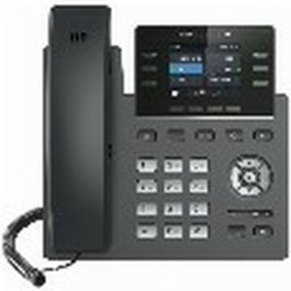 Grandstream GRP-2613 Teléfono IP de Escritorio Negro, 4 Líneas, Pantalla 2.4", Gigabit Ethernet, PoE