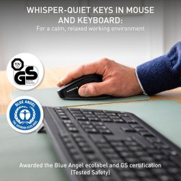 Teclado y Ratón Cherry JD-8550ES-2 Negro Español QWERTY