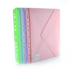 Dosier Sobre Office Box Pp V-Lock A4+ Blush C/Fuelle Y Multitaladro Surtido (4 Col.) (Set de 10) Precio: 13.59000005. SKU: B184EW89MA