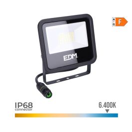 EDM Black Series - Foco LED Proyector 30W 2370 LM Luz Fría 6400K, IP65, Ángulo 120°, Vida 25.000h, Clase F, 15.8x13.5x2.9 cm Precio: 23.89000042. SKU: S7911226