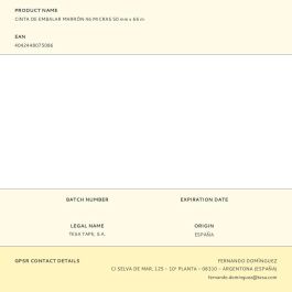 Tesa Cinta de Embalar de Polipropileno Marrón 46 micras 50 mm x 66 m