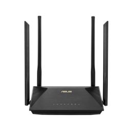 Asus RT-AX53U Router WiFi 6 AX1800 Doble Banda (2.4/5GHz) con OFDMA/MU-MIMO para Multi-dispositivos, 4 Puertos Gigabit, USB 2.0 y AiProtection.
