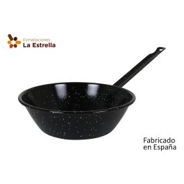 Sartén honda bordonada 22 cm 1.7L jaspeada - La Estrella (8 Unidades)
