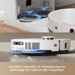Robot aspirador Dreame X40 Ultra Complete con mopa desmontable y elevable, limpieza exhaustiva con cepillos Robot aspirador Dreame X40 Ultra Complete con mopa desmontable y elevable, limpieza exhaustiva con cepillos