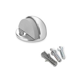 Tope de puerta metalico con tornillo cromado (blister) inofix